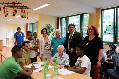Mit Peter Spitzer im "Café Grenzenlos" in Rodalben