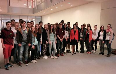 Schülergruppe des Ottfried-Weißenburg-Gymnasiums aus Dahn