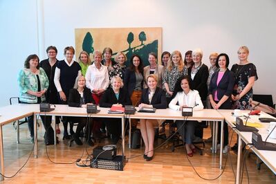 Mit der Bundesministerin Franziska Giffey