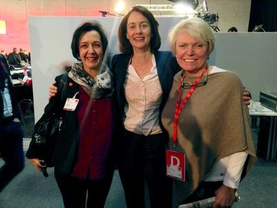 Mit meinen Kolleginnen Katarina Barley, MdB und Doris Barnett, MdB